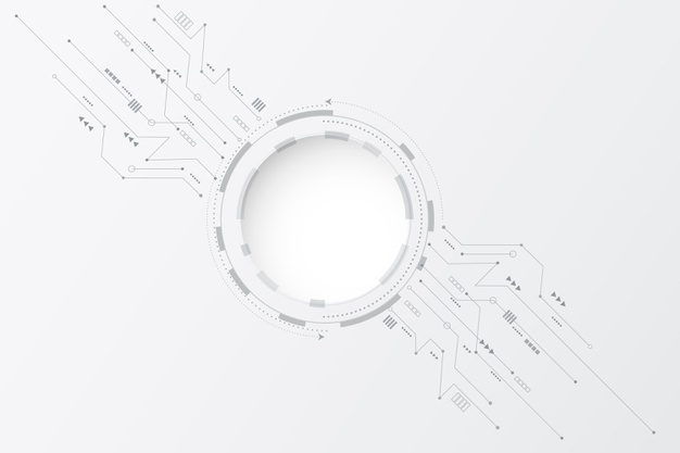 Free: White technology background Free Vector 
