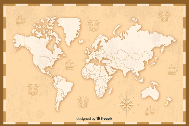 Wooden world map Royalty Free Vector Image - VectorStock