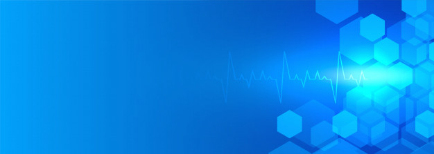 Free: Healthcare and medical blue background banner Free Vector 