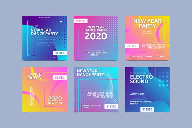 assortment,2020,eve,collection,pack,year,post,media,new,social,holiday,happy,celebration,instagram,template,party,new year