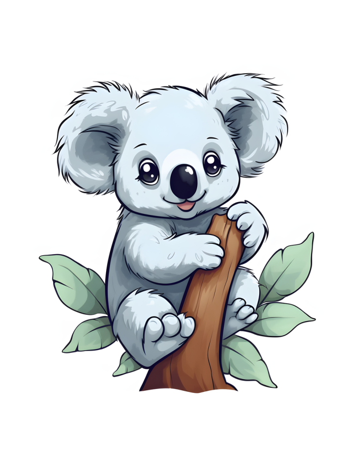 cute koala cartoon