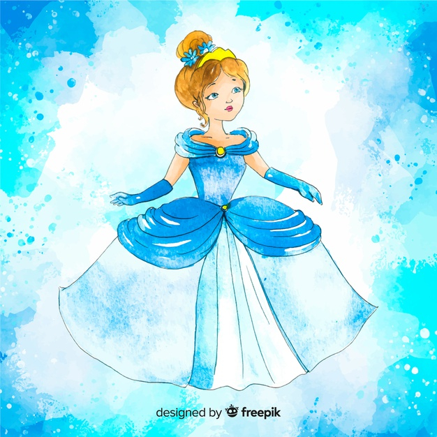 royal princess dress drawing