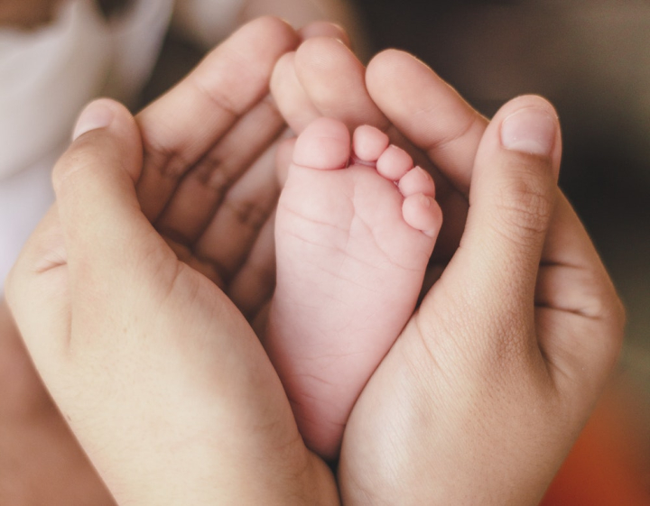 affection,baby foot,barefoot,care,child,foot,hands,love,newborn,sole,tiny,woman