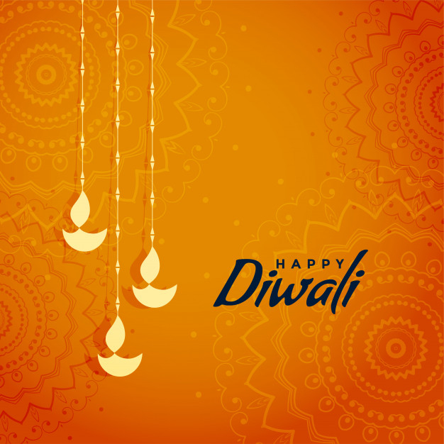 Free: Elegant traditional diwali festival greeting design Free Vector -  
