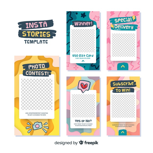 Free: Instagram stories template with empty frame Free Vector - nohat.cc