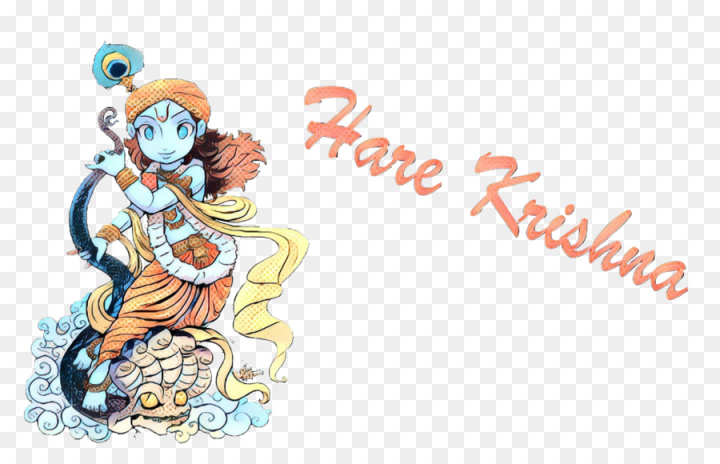 Free: Krishna, Vrindavan, Krishna Janmashtami, Cartoon, Fictional Character  PNG 