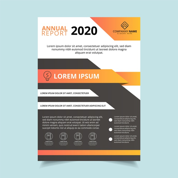 Free: Company annual report 2020 poster template Free Vector - nohat.cc