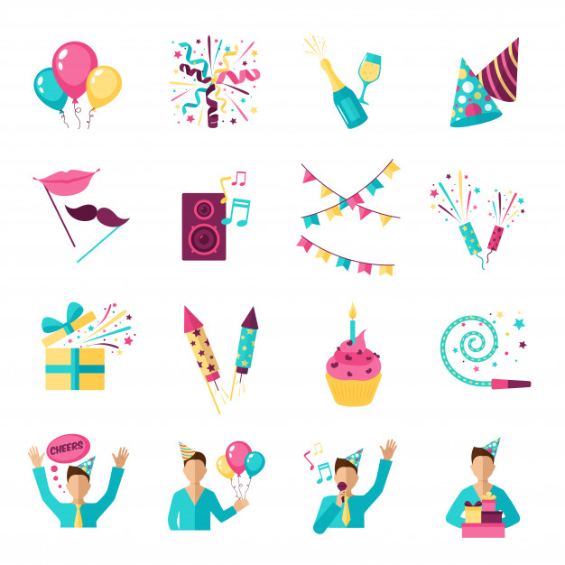 Surprise - Free birthday and party icons