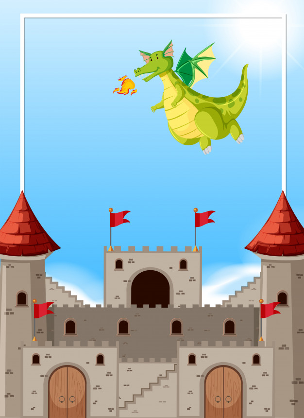 medieveal,breathing,clipart,scene,clip,flags,fun,castle,drawing,dragon,graphic,art,flag,fire,animal,cartoon,building