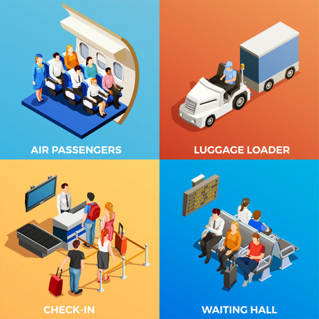 stewardess,passenger,terminal,loader,scanner,waiting,hall,queue,set,seat,check in,control,staff,tourist,luggage,suitcase,flight,air,vacation,tourism,airport,media,service,industry,transport,elements,check,flat,isometric,board,social,internet,plane,network,3d,web,icons,airplane,ticket,infographics,computer,technology,travel,people,abstract,business