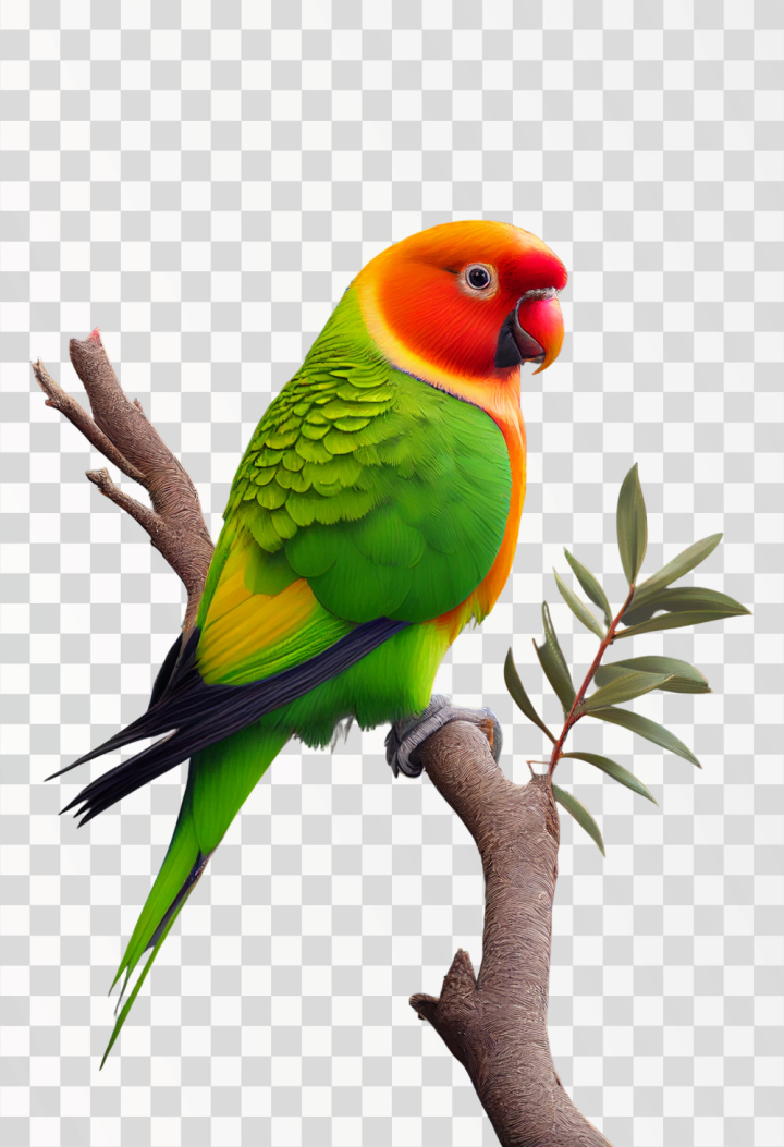 bird,png,lovebird,animals,colorful,cute,no background,branch,tree