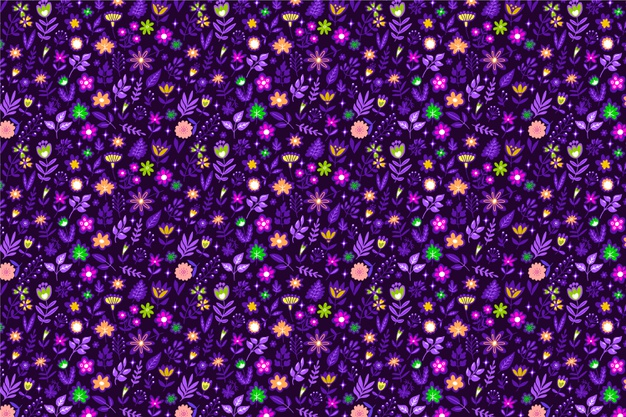 Ditsy floral vector pattern. Cute small flowers seamless