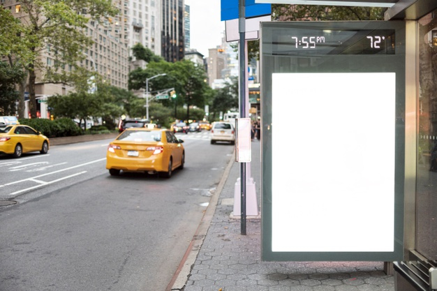 copy space,exterior,mock,copy,advert,horizontal,commercial,blank,publicity,bus stop,up,ad,outdoor,urban,stop,display,modern,billboard,mock up,sign,bus,space,city,frame,banner