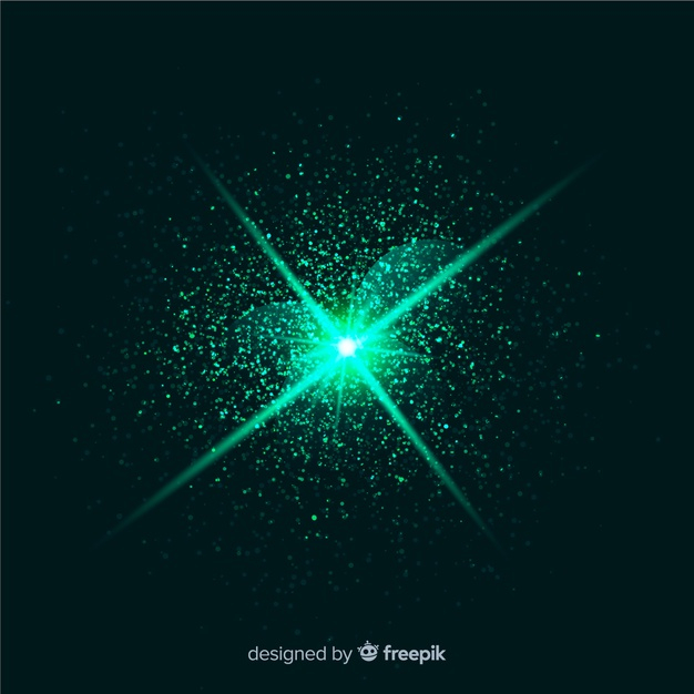 Free: Abstract green explosion particle effect Free Vector 