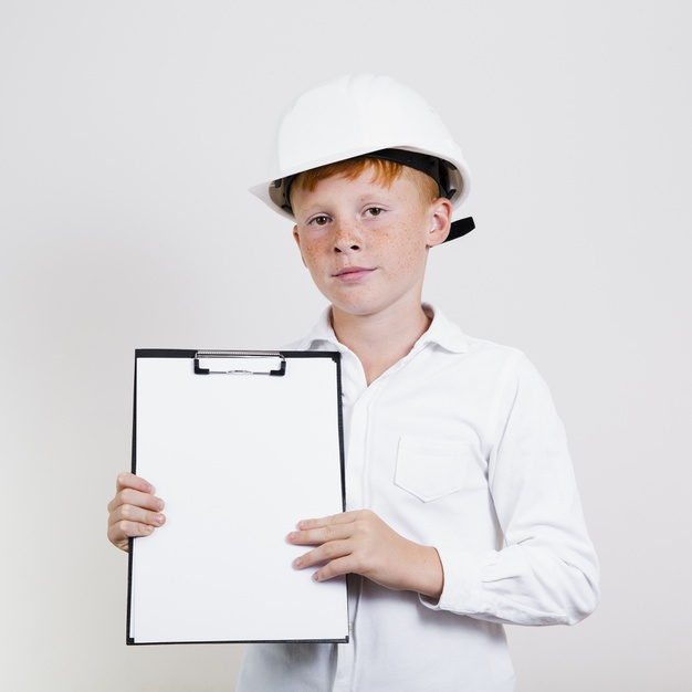 adorable,red hair,posing,little,casual,childhood,safety helmet,joy,clipboard,portrait,young,helmet,safety,sweet,boy,child,kid,happy,smile,cute,hair,red,mockup