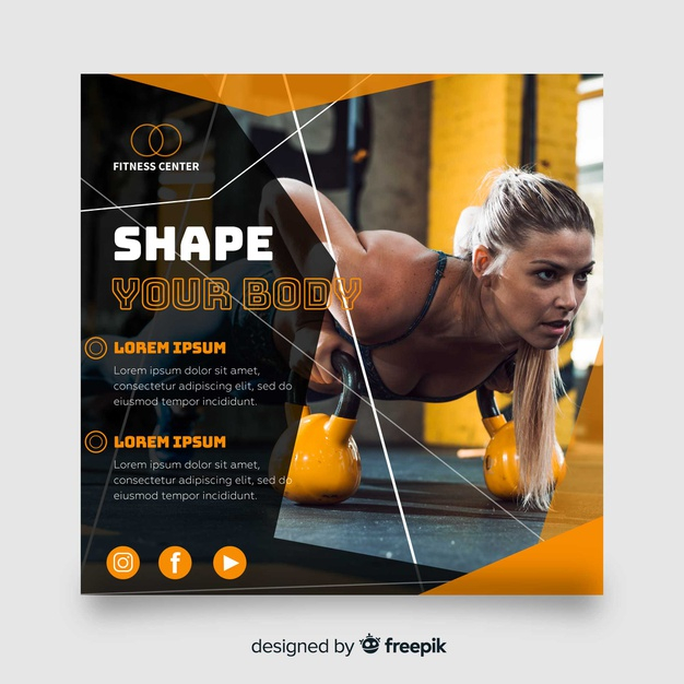 square banner,sporty,fit,lifestyle,training,exercise,healthy,square,sports,photo,fitness,sport,template,flyer,banner
