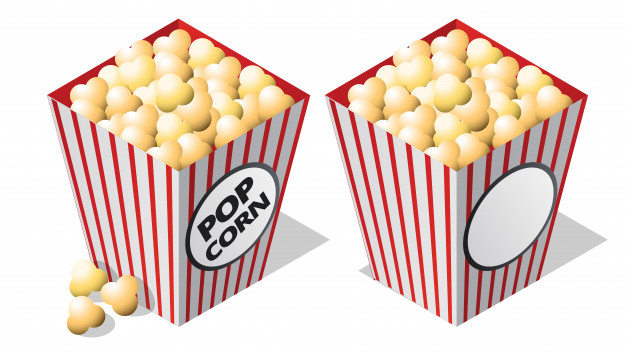 portion,salty,junk,small,large,leisure,striped,size,strip,bucket,container,snack,pop,minimal,shadow,corn,popcorn,show,eat,cup,isometric,bag,movie,circus,event,cinema,cartoon,icon,food