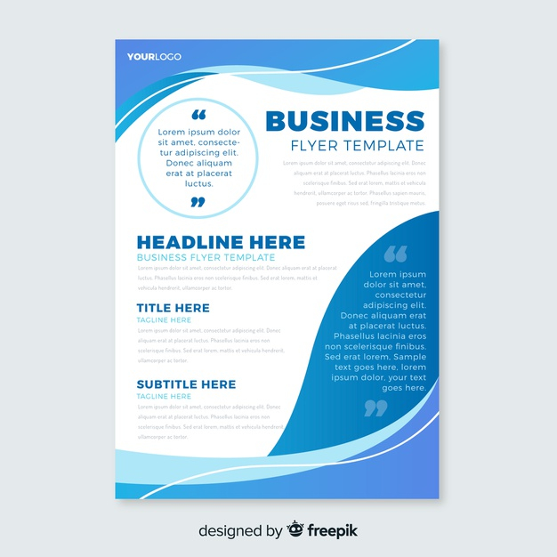 Free: Abstract bussiness flyer template Free Vector - nohat.cc