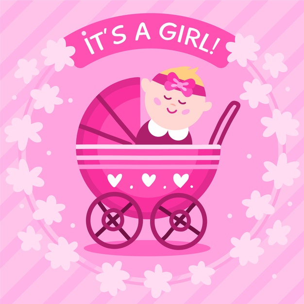 stroller,special,style,newborn,shower,announcement,celebrate,illustration,child,event,celebration,girl,design,party,baby
