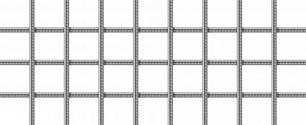 Free: Grid of steel rebars, welded metal wire mesh Free Vector