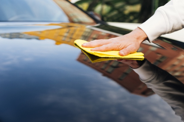 Car Washing Close-up. Engine Washing Stock Photo - Image of