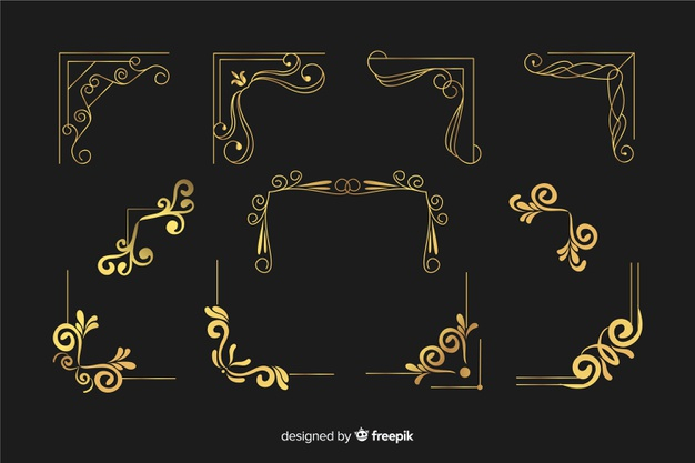 Marcos Vintage Ornament Shapes Vector Download