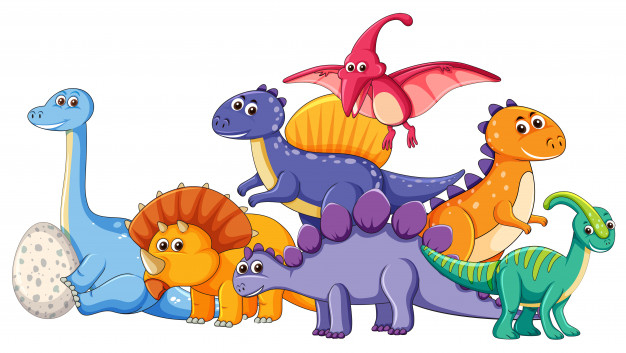 Free: Set of different dinosaur character Free Vector - nohat.cc