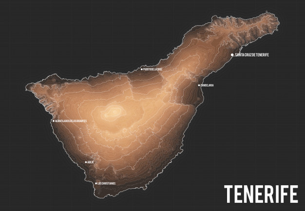 teide,longitude,tenerife,latitude,coordinate,elevation,cartography,canary,terrain,relief,contour,topography,physical,destination,geography,outline,landmark,navigation,spain,country,land,urban,island,grid,ocean,landscape,earth,mountain,map,city