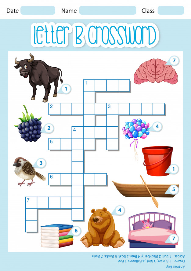 B - Words Beginning with Letter B - Kids Puzzles and Games