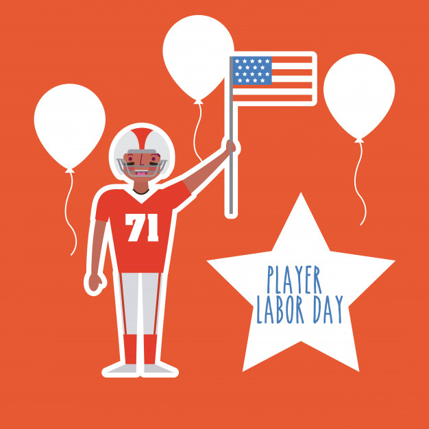 laborday,diverse,workforce,national,patriotic,holding,player,greeting,day,labor,professional,freedom,america,usa,celebrate,balloons,fall,holiday,festival,discount,happy,celebration,retro,flag,football,man,card