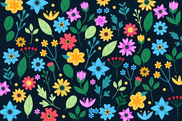 Free: Colorful floral print background Free Vector 