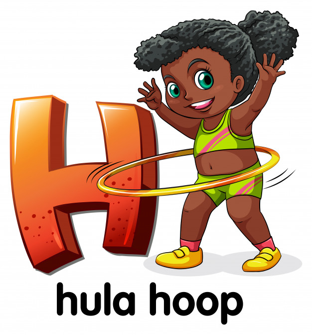 capslock,h,consonant,tan,swinging,hula,hoop,little,capital,artwork,educational,curly,young,dark,lady,play,exercise,person,letter,human,child,kid,girl,woman,education,school