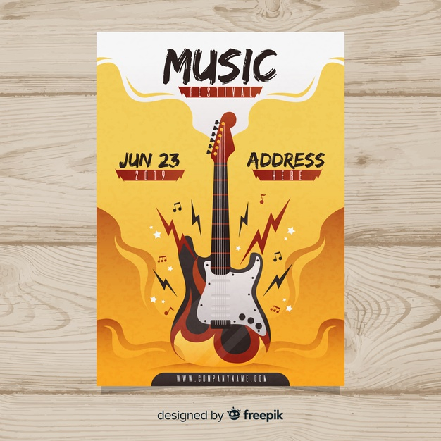 Rock music concert poster Vectors & Illustrations for Free Download