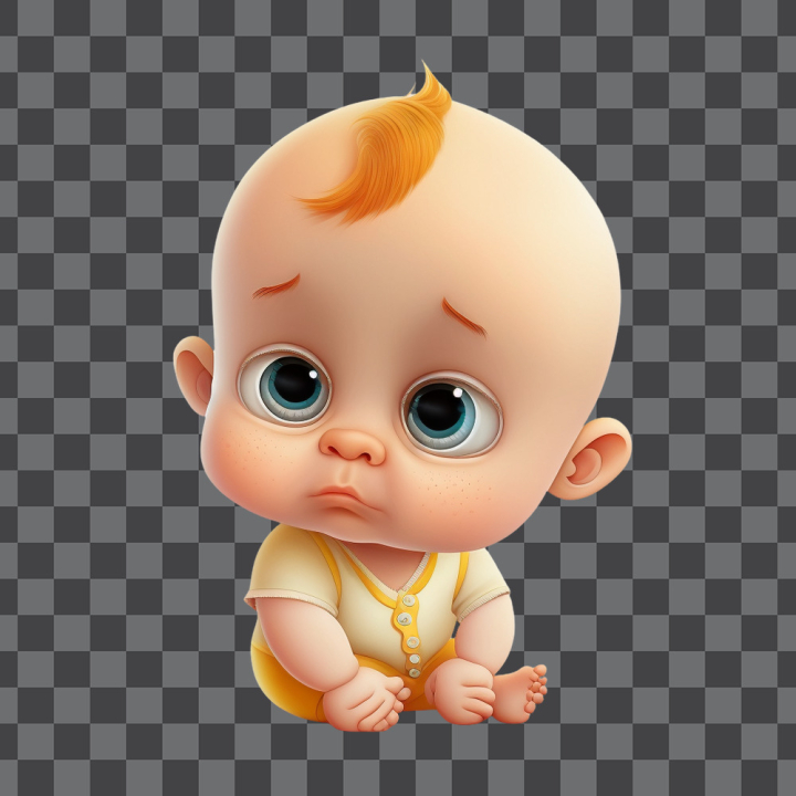 Free: Baby cartoon cute PNG transparent 