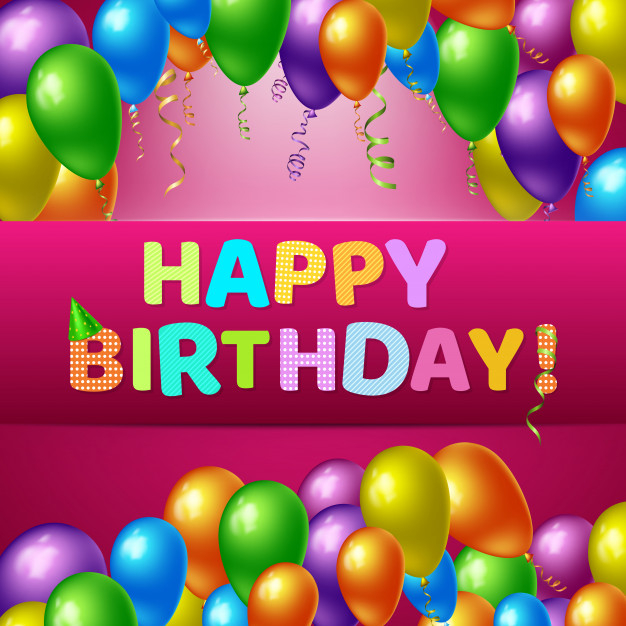 Free: Happy birthday realistic background Free Vector - nohat.cc