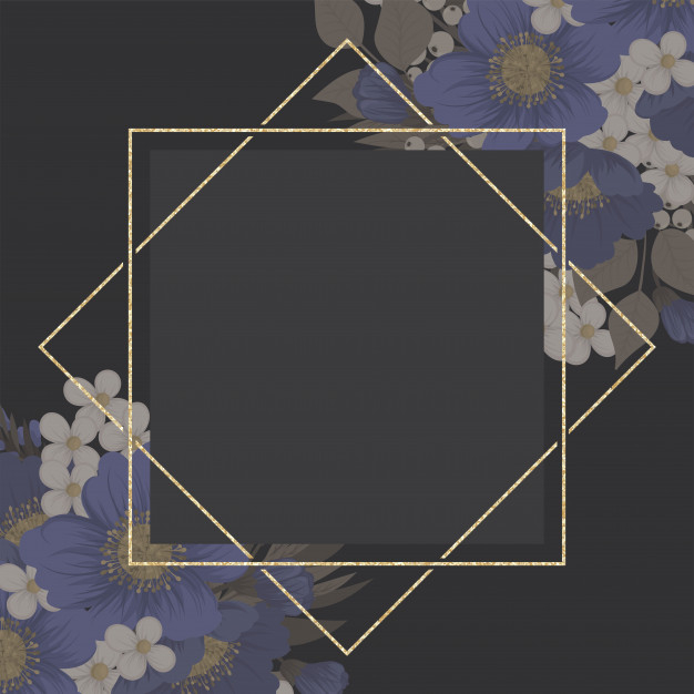 square,leaves,border,flowers,floral,frame,flower