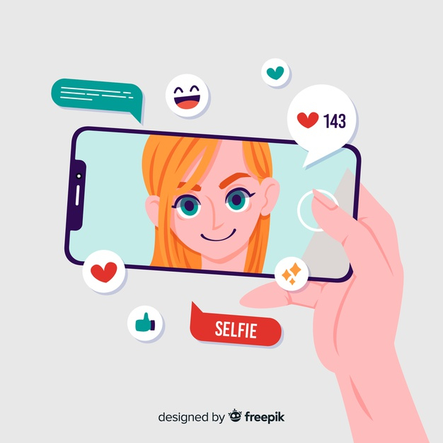self,emojis,concept,device,photos,selfie,online,media,social,internet,photo,web,technology,design,people,background