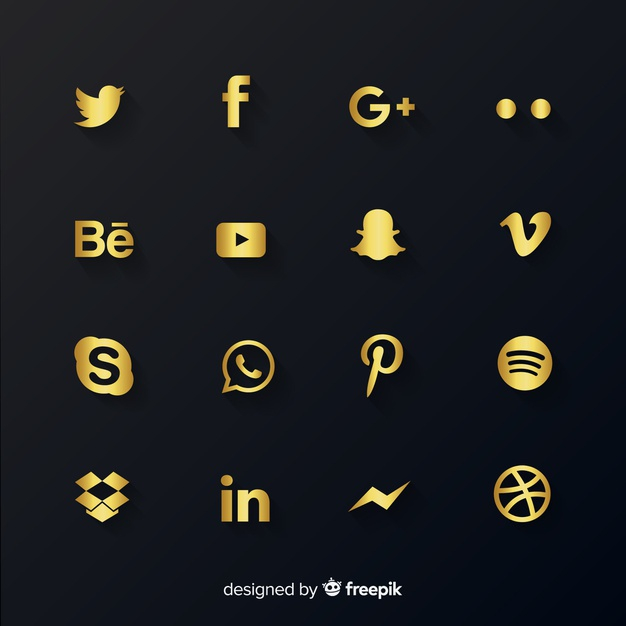 Free: Luxury social media logo collection Free Vector - nohat.cc