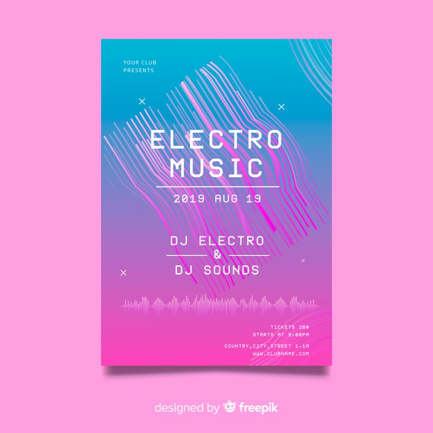 duotone,ready to print,electronic music,act,soundwave,ready,live music,fest,musician,musical,live,song,performance,festive,music festival,sing,electronic,show,print,concert,stage,flat,gradient,festival,dance,leaflet,pink,blue,template,abstract,music,poster,flyer,brochure