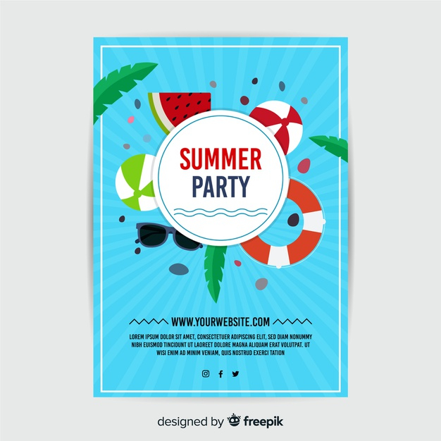 rubber ring,ready to print,seasonal,summertime,ready,beach ball,rubber,season,summer party,sunshine,watermelon,print,vacation,sunglasses,ring,ball,flat,holiday,leaves,sun,sea,beach,leaf,template,summer,party,poster,flyer,banner