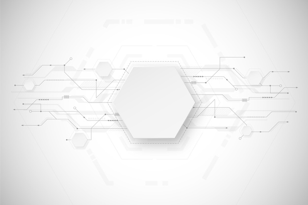 Free: White technology background design Free Vector 