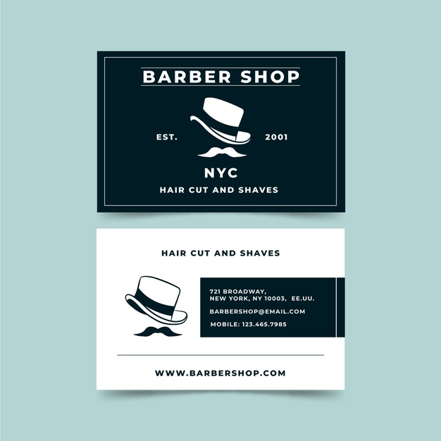 Barber shop flyer template Royalty Free Vector Image