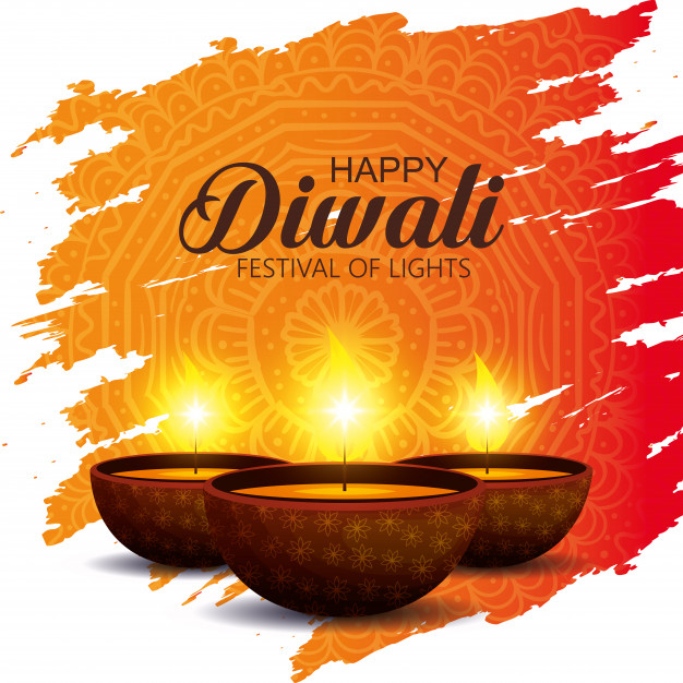 Free: Happy diwali background Free Vector 
