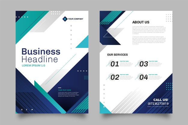 Free: Business template design Free Vector - nohat.cc