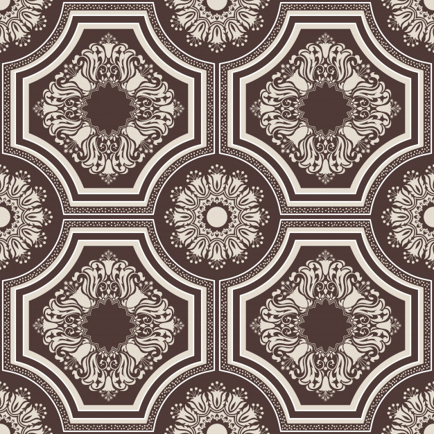 Free: Damask seamless pattern background. classical luxury old fashioned  damask ornament Free Vector 