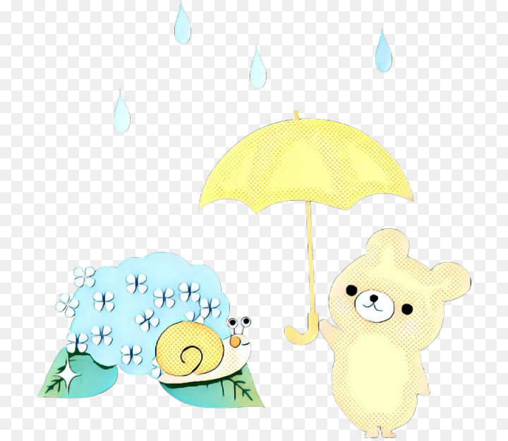 umbrella,stuffed animals  cuddly toys,toy, cartoon,animal,yellow,infant,baby toys,cloud,png
