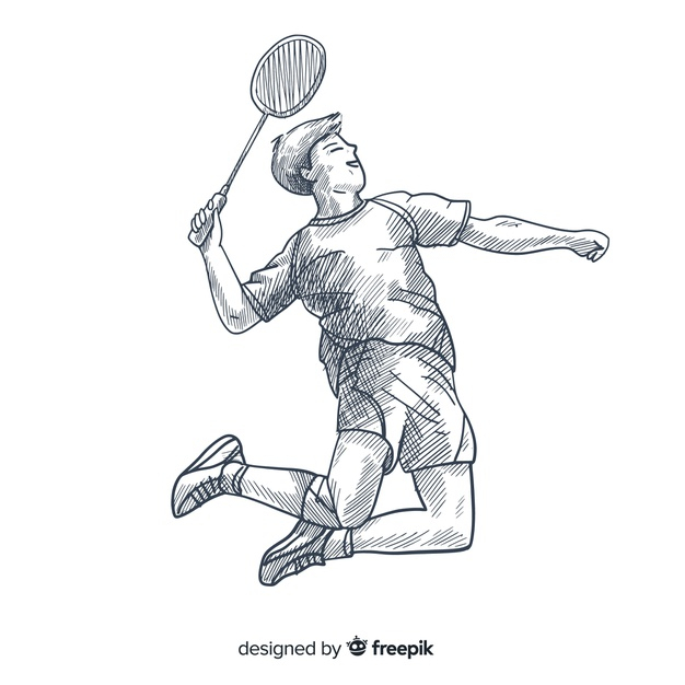 Hand Sketch Badminton Player Stock Illustrations  207 Hand Sketch  Badminton Player Stock Illustrations Vectors  Clipart  Dreamstime