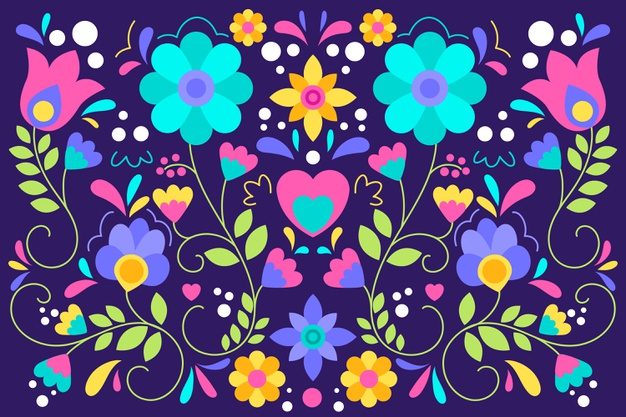blooming,vegetation,bloom,petals,embroidery,beautiful,blossom,ornamental,decorative,flat design,mexican,natural,decoration,plant,flat,colorful,color,leaves,spring,animal,nature,ornament,design,flowers,floral,flower,background