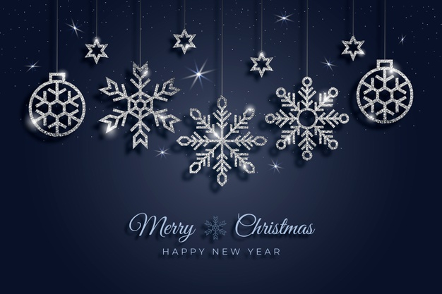 Free: Christmas background with glitter effect Free Vector 