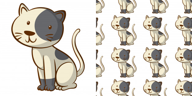 repeats,domesticated,adorable,tiled,mammal,feline,repeating,alive,fauna,creature,domestic,wrapping,empty,repeat,living,clipart,kitten,blank,theme,young,cats,drawing,pet,graphic,animals,cute,cat,animal,character,baby